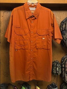 Men's 2XL Game Guard Short-Sleeve Utility Shirt - Orange